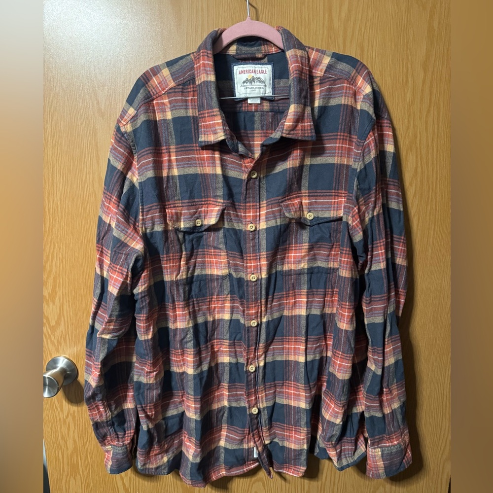 American Eagle Men’s Plaid Flannel Shirt